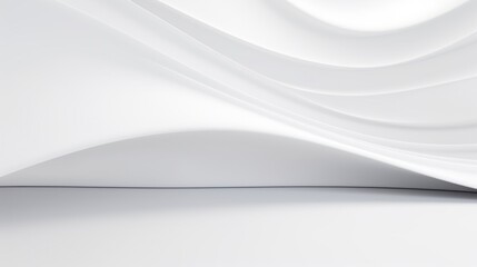 Fototapeta premium Champagne White Flowing Ribbon Abstract Background