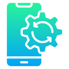 Mobile Data Synchronization Icon