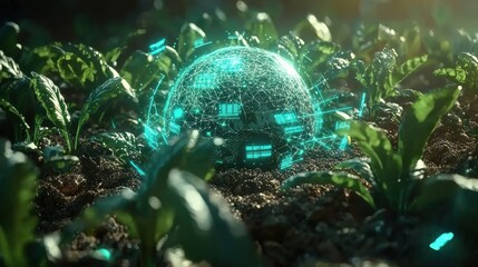 Innovative agricultural technology enhances crop growth in sustainable farming environment