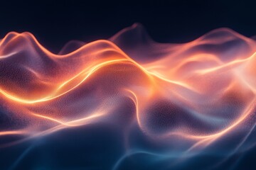 Obraz premium echoes ripple through luminous cosmic digital visuals., Generative AI