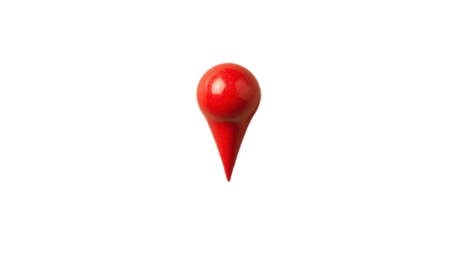 Location pin, transparent background