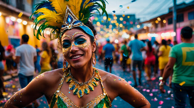 Alegria e Brilho: O Esp&iacute;rito do Carnaval Brasileiro