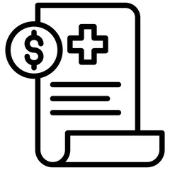 Fototapeta premium Medical Expense Icon