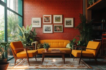 Fototapeta premium living room interior