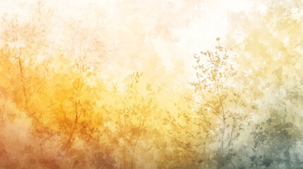 Autumn landscape transitions with warm colors and soft lighting in a serene forest