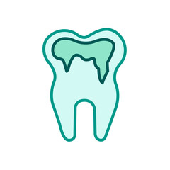 Obraz premium Cavities in teeth