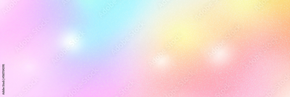 Poster pastel rainbow gradient background creating soft and dreamy atmosphere