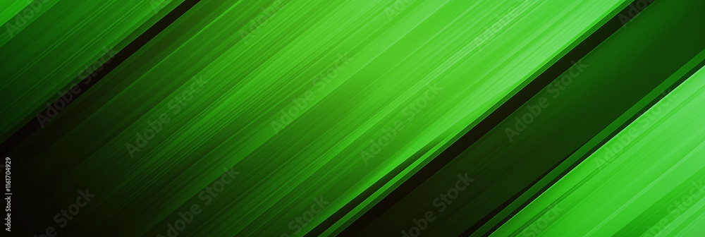 Aufkleber Green and black diagonal stripes creating dynamic abstract background