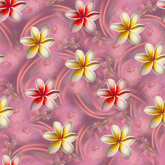 Beautiful all over multi flower pattern mobile cover print computer wallpaper design bed sheet print digital flowers allover