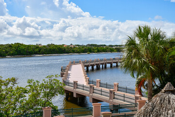 The Riverwalk along Intracoastal Waterway at Jupiter, Florida in Palm Beach County © Ryan Tishken
