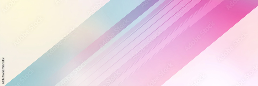 Fototapete Pastel colored diagonal lines creating dynamic visual effect