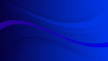 Smooth blue wave lines illustrate a gradient background 