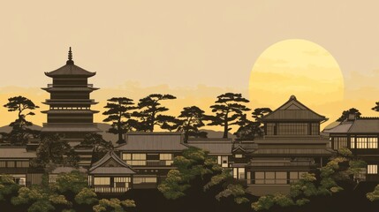 urban city landscape. flat urbn city vector illustration 