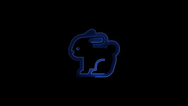 Squirrel animal silhouette.Squirrel animal icon. flat simple pictogram.  making it an ideal choice for children's products,Neon green squirrel silhouette on a black background.