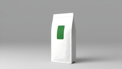 Creative paper bag mockup with blank design minimalist setting product showcase studio environment front view modern concept for branding