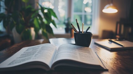 Fototapeta premium a career coaching book and materials, showcasing resources for professional growth.