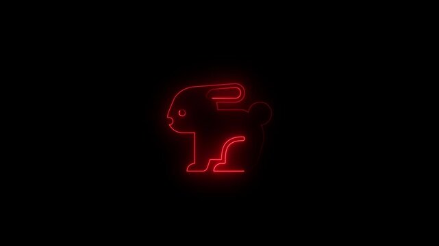 Squirrel animal silhouette.Squirrel animal icon. flat simple pictogram.  making it an ideal choice for children's products,Neon green squirrel silhouette on a black background.
