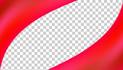 Naklejka premium Red Silk Satin Fabric with Smooth Wavy Texture and Luxurious Velvet Design background 