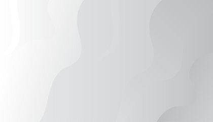 Abstract White Background with Blue Wavy Lines and Curves