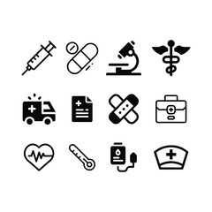 Medical icon set