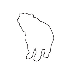 silhouette of a bear