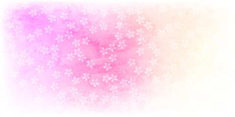 和柄　春　水彩　背景