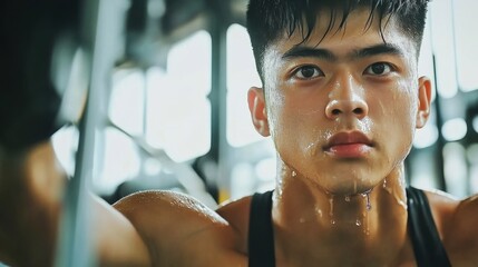 Person engaging in high-intensity interval training at gym, showcasing dedication and commitment to fitness and personal health improvement.