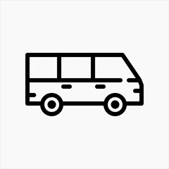 Design Illustration vector graphic of car icon with line style. Suitable for UI, mobile design, web design, etc