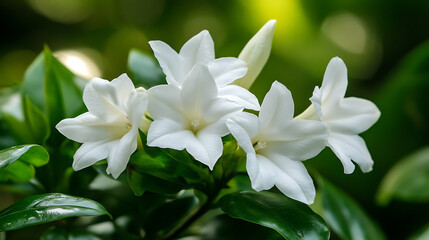 Fototapeta premium Close-up of delicate white 