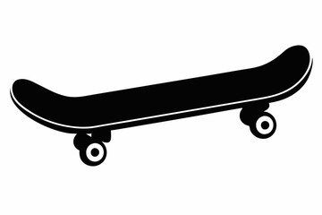 skateboard silhouette, skateboard vector illustration, skateboard icon