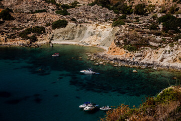View of a bay in Malta