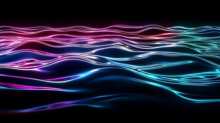 A series of colorful waves in the ocean