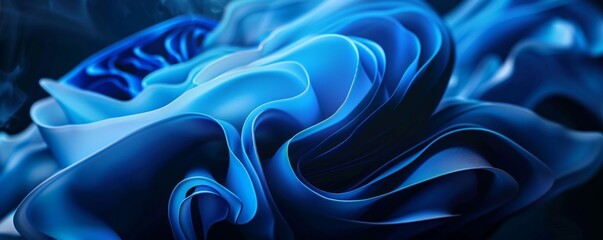 Obraz premium Abstract background with blue diagonal curves
