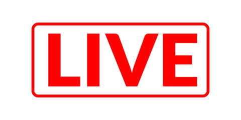 the live icon is red with a square outline