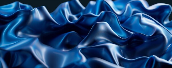 Fototapeta premium Abstract background with blue diagonal curves