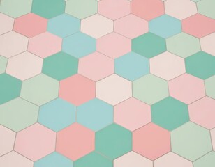 seamless geometric pattern with hexagons