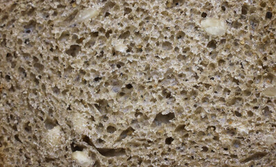 Brown bread texture. Food and bakery products