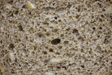 Brown bread texture. Food and bakery products