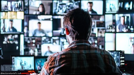 A director collaborating with editors to create a special "directorâ€™s cut" version of a movie.