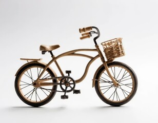 bicycle on white background