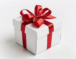 Obraz premium gift box with ribbon