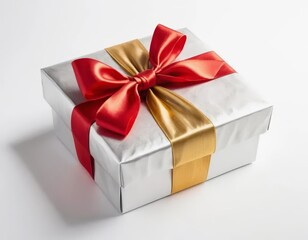 gift box with red ribbon