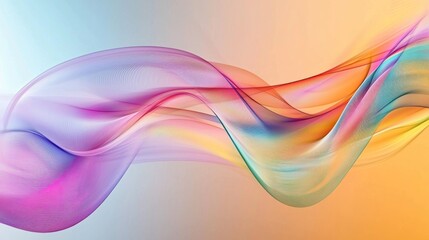 Obraz premium A dynamic digital curve with vibrant colors and sharp edges, symbolizing modern design.