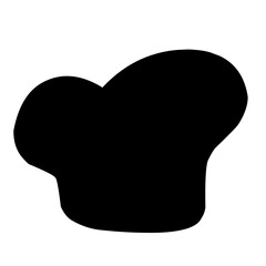 Hand drawn chef hat logo chef icons silhouette