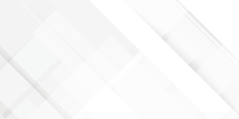 Abstract white background with texture pattern, layered geometric triangle shapes, white and grey glossy squares, abstract tech banner design. Graphic design element stripes concept