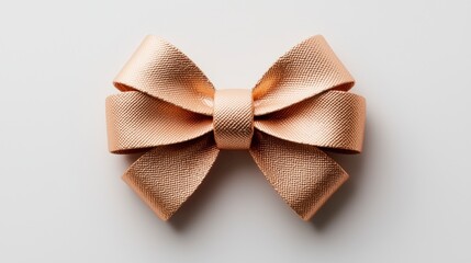 Elegant Rose Gold Bow  Festive Ribbon  Gift Decoration  Wedding Accessory