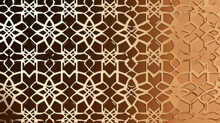 Obraz premium Abstract brown and gold geometric pattern background with gradient effect.