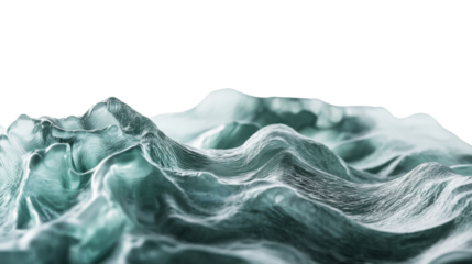 Ocean wave, transparent background