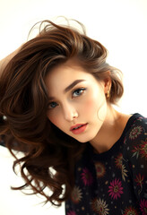 Naklejka premium hair beauty, Dreamy, with white tones