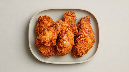 Crispy Korean Fried Chicken with Sweet and Spicy Gochujang Sauce